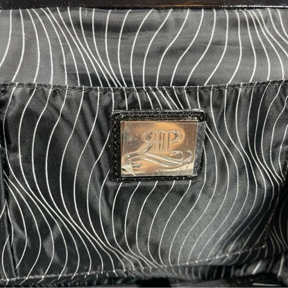 Rosie Pope Maternity Soft Black Leather Diaper Clutch - Picture 9 of 15